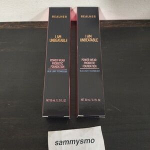 realher power wear probiotic foundation I AM UNBEATABLE 1.2 oz x2